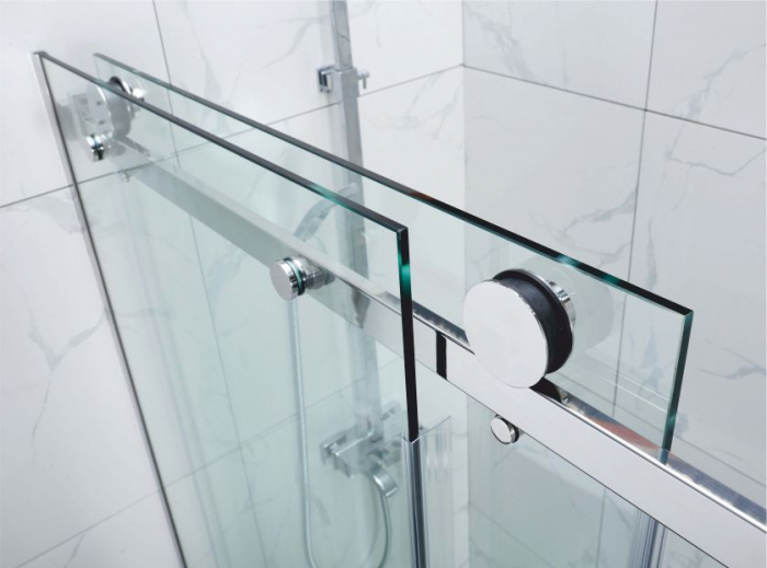 Cabină de duș culisantă de colț mărime 165->180 x 70 cm culoare crom sticlă transparentă WST 01 [5]