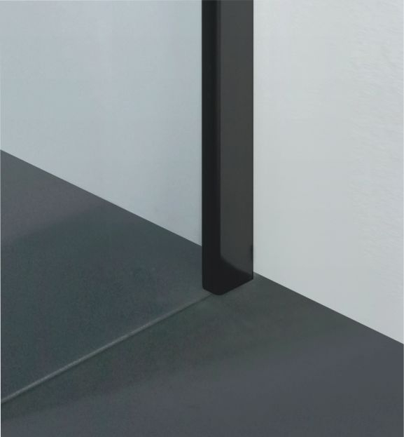 Cabină de duș culisantă de colț mărime 90x90 cm culoare negru mat sticlă securizată de 8 mm model WST 05 [5]