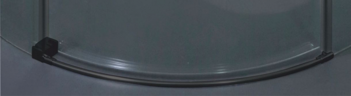 Cabină de duș culisantă de colț mărime 90x90 cm culoare negru mat sticlă securizată de 8 mm model WST 05 [3]