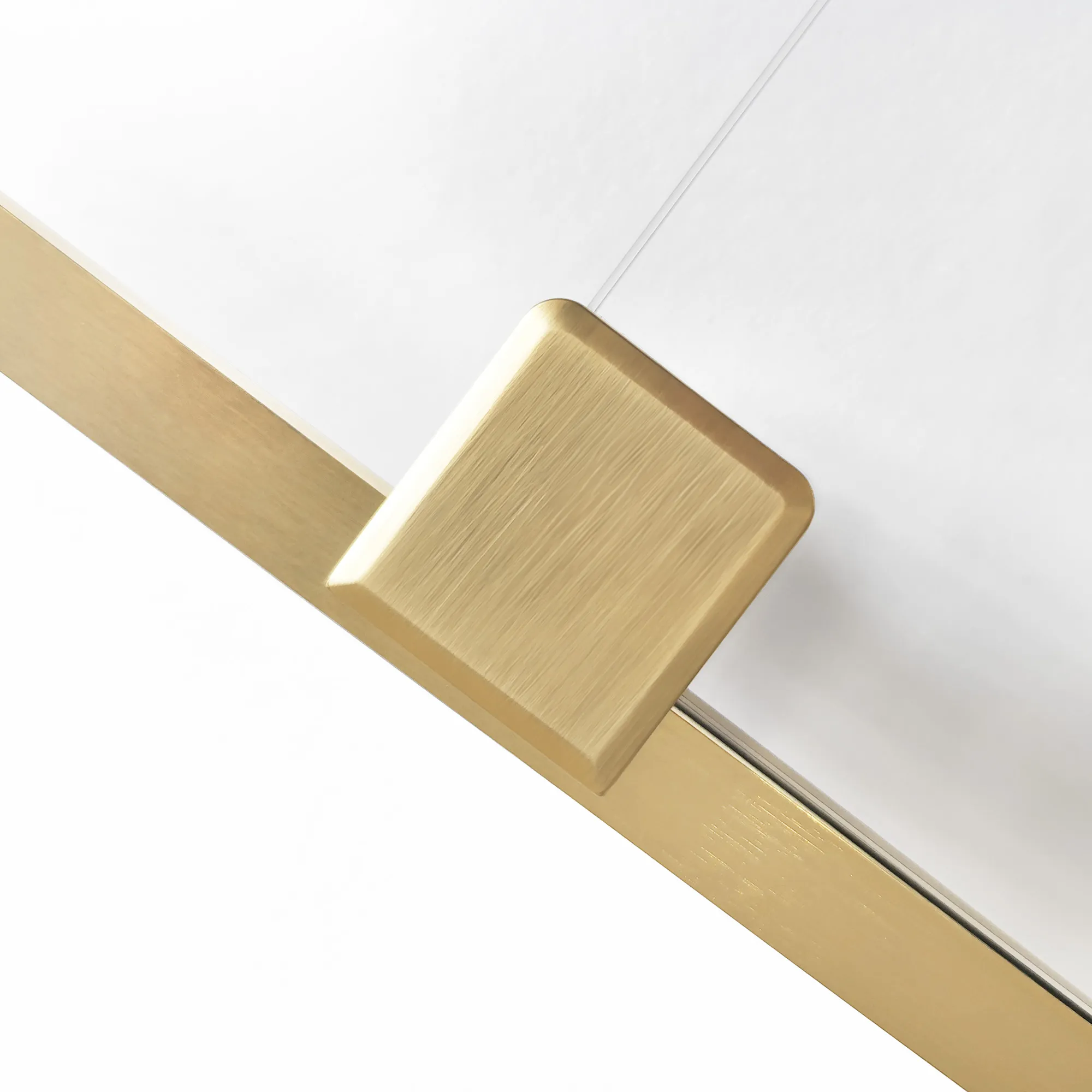 Cabină de duș culisantă de colț mărime 80x80 cm finisaj auriu periat sticlă securizată de 6 mm model Montana Double Gold Brush [4]