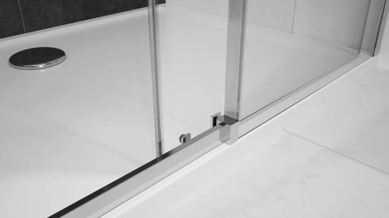 Cabină de duș culisantă de colț mărime 150x100 cm culoare crom model Nixon Chrome Right [6]