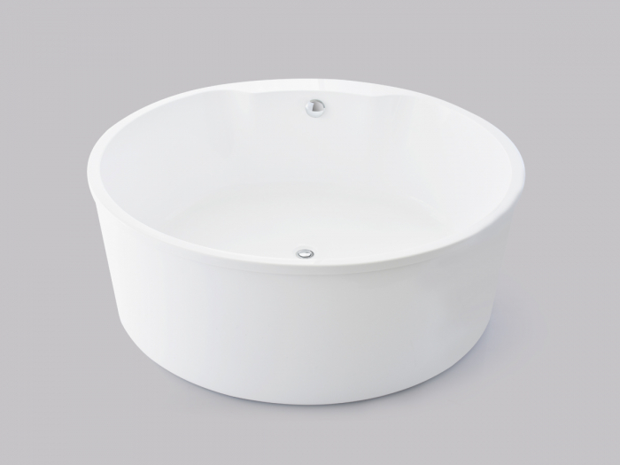 Cadă freestanding formă rotundă 150x60 cm culoare albă model Aris [2]