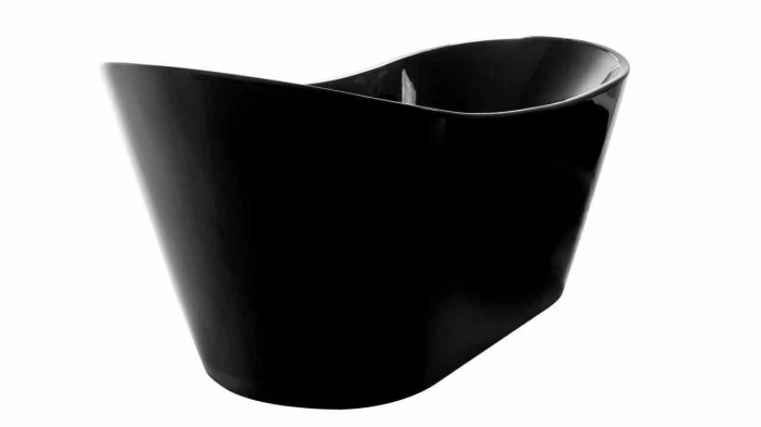 Cadă freestanding formă ovală 170x80x72 cm culoare neagră model Ferrano [3]