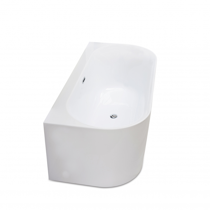 Cadă freestanding lipită de perete formă dreptunghiulară 160x80 cm culoare albă model Armonia [6]