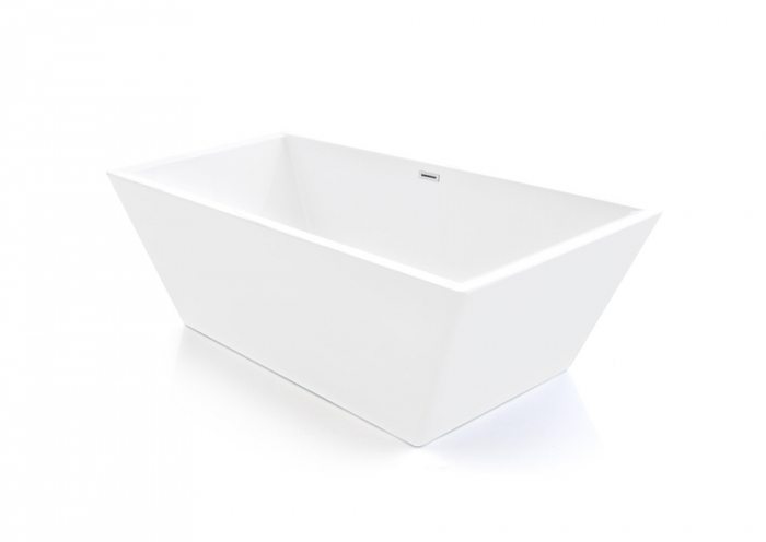 Cadă freestanding formă dreptunghiulară 178x80x58 cm culoare albă model Hanna [4]