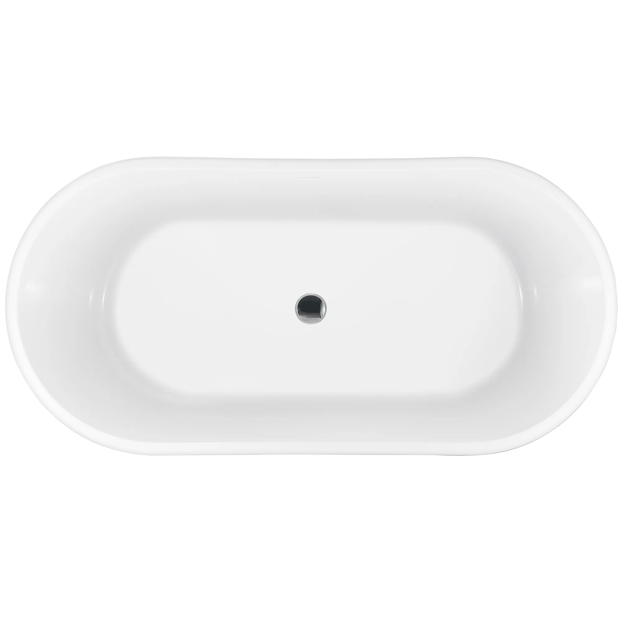 Cadă freestanding formă ovală mărime 170x73x55 cm culoare albă model Milano White [3]