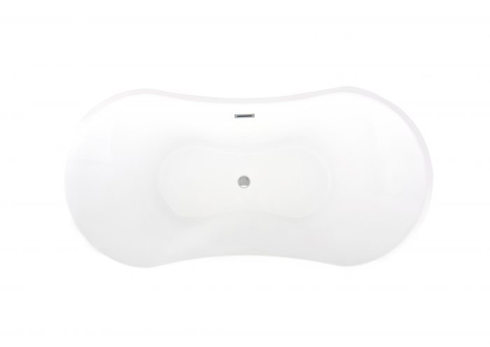 Cadă freestanding formă ovală 170x84x58 cm culoare albă model Ramona [5]