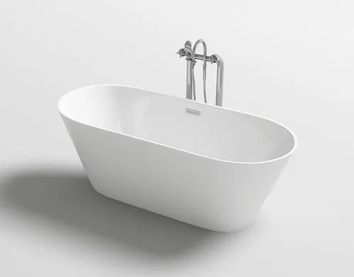 Cadă freestanding formă ovală 170x80x59 cm culoare albă model Silvano [4]