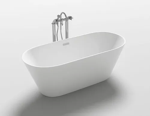 Cadă freestanding formă ovală 170x80x59 cm culoare albă model Silvano [3]