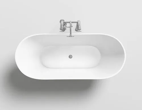 Cadă freestanding formă ovală 170x80x59 cm culoare albă model Silvano [5]