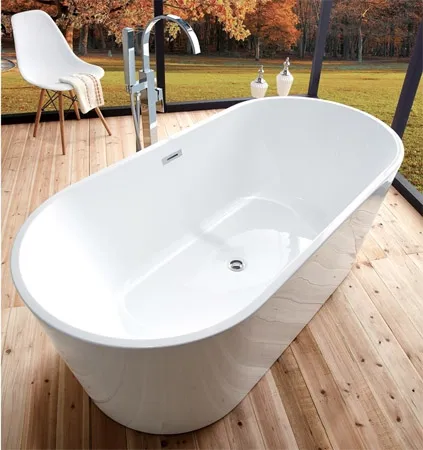 Cadă freestanding formă ovală 170x80x59 cm culoare albă model Silvano [6]