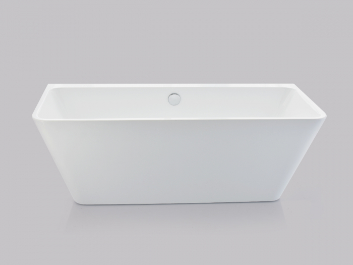 Cadă freestanding lipită de perete formă dreptunghiulară 170x74x59 cm culoare albă model Tania [2]