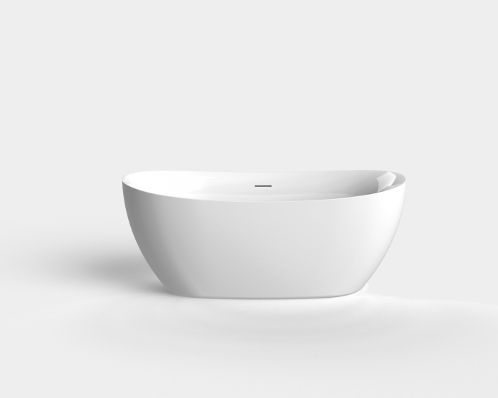 Cadă freestanding formă ovală 160x75x63 cm culoare albă model AT814 [2]