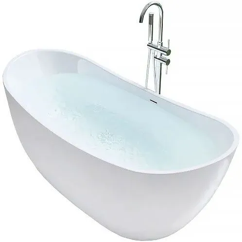 Cadă freestanding formă ovală 150x73x69 cm culoare albă model Ferrano [2]