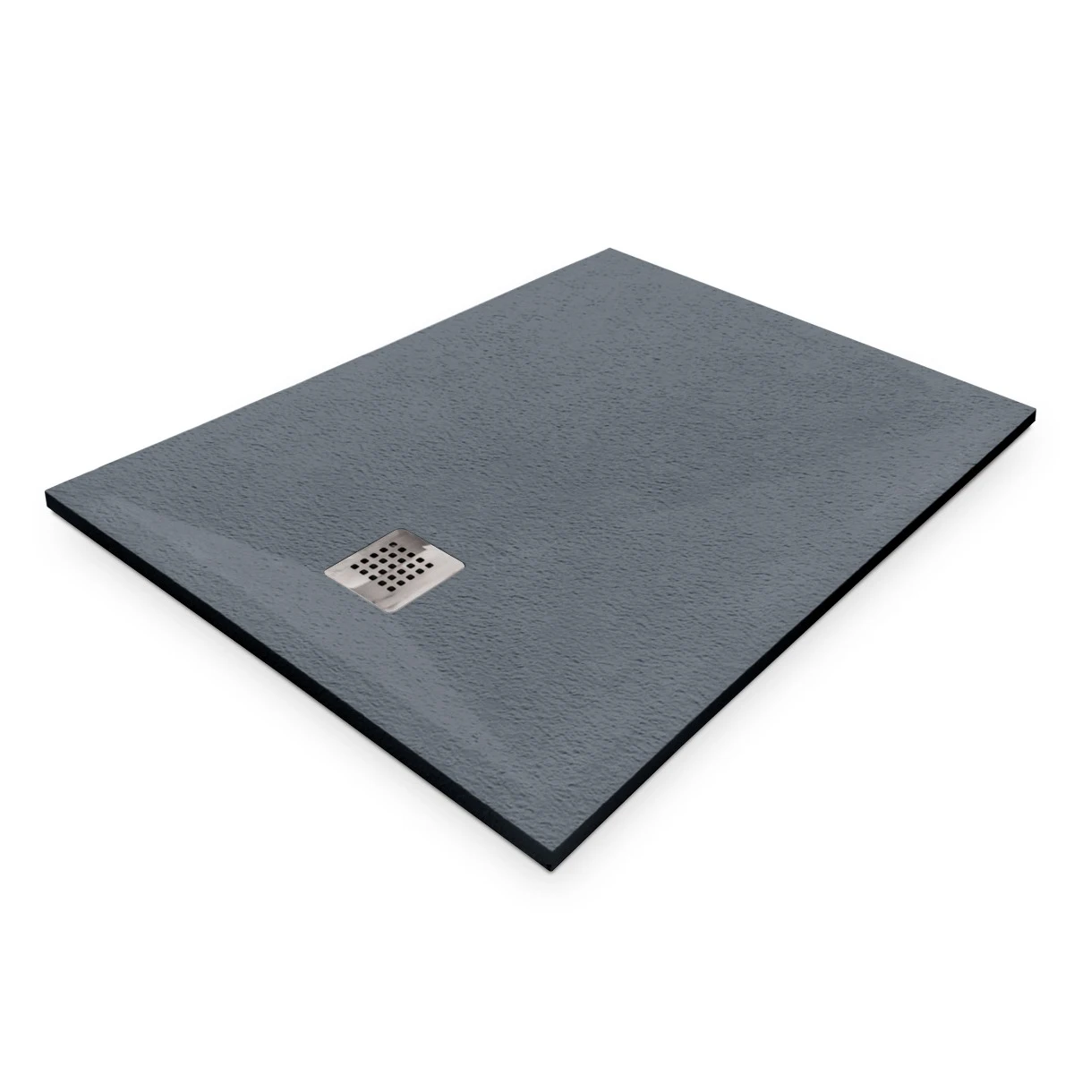 Cădiță de duș 80x100 cm formă dreptunghiulară culoare gri din compozit Eliza Grey [3]