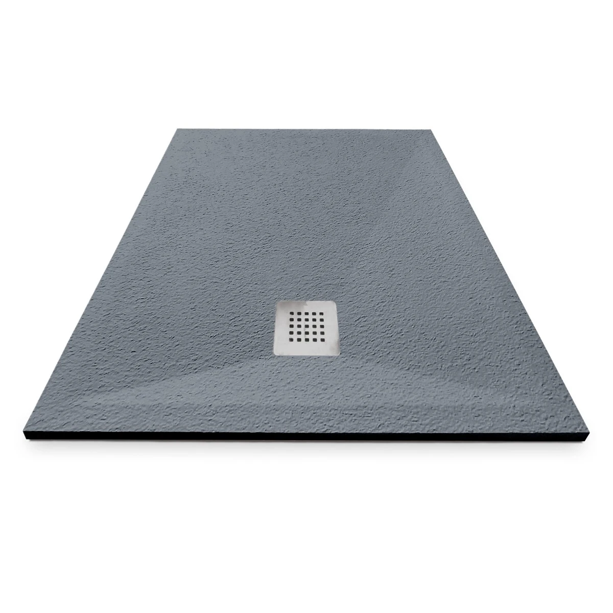 Cădiță de duș 80x100 cm formă dreptunghiulară culoare gri din compozit Eliza Grey [4]