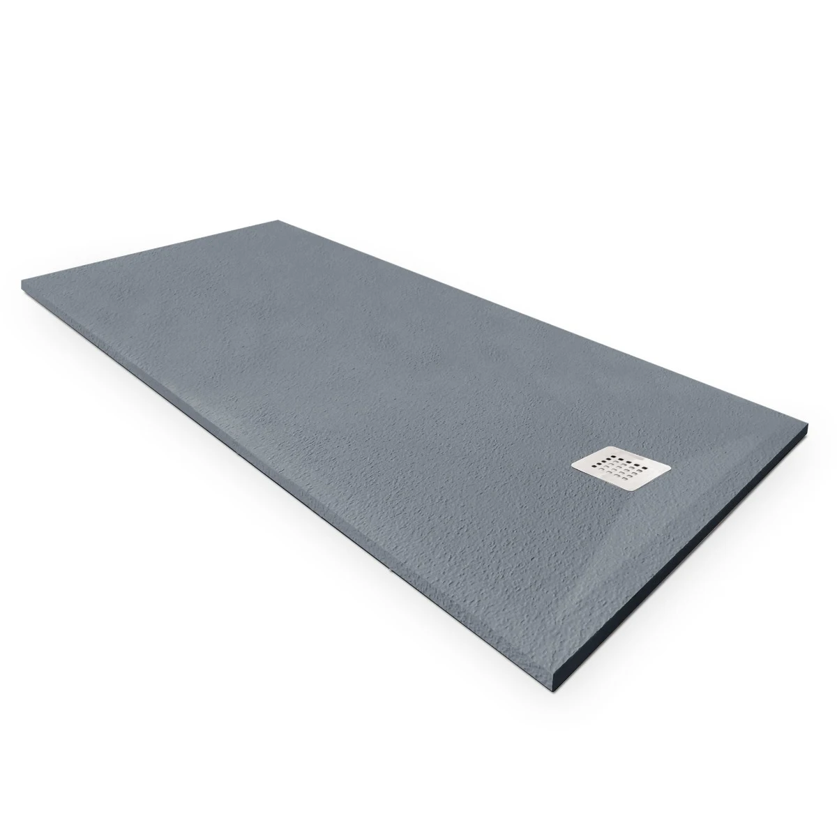 Cădiță de duș 80x160 cm formă dreptunghiulară culoare gri din compozit Eliza Grey [2]