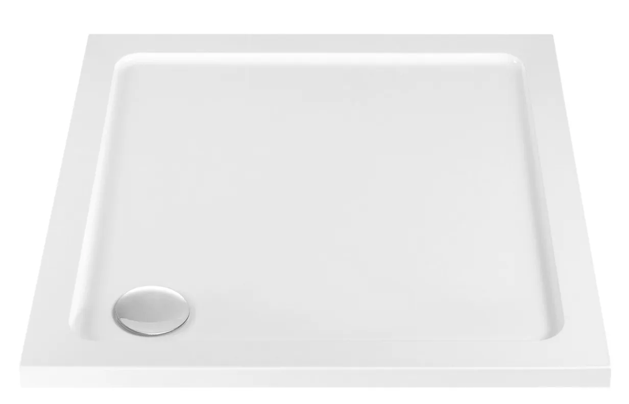 Cădiță de duș mărime 80x80 cm culoare alb lucios formă pătrată din acril sanitar model Savoy White [2]