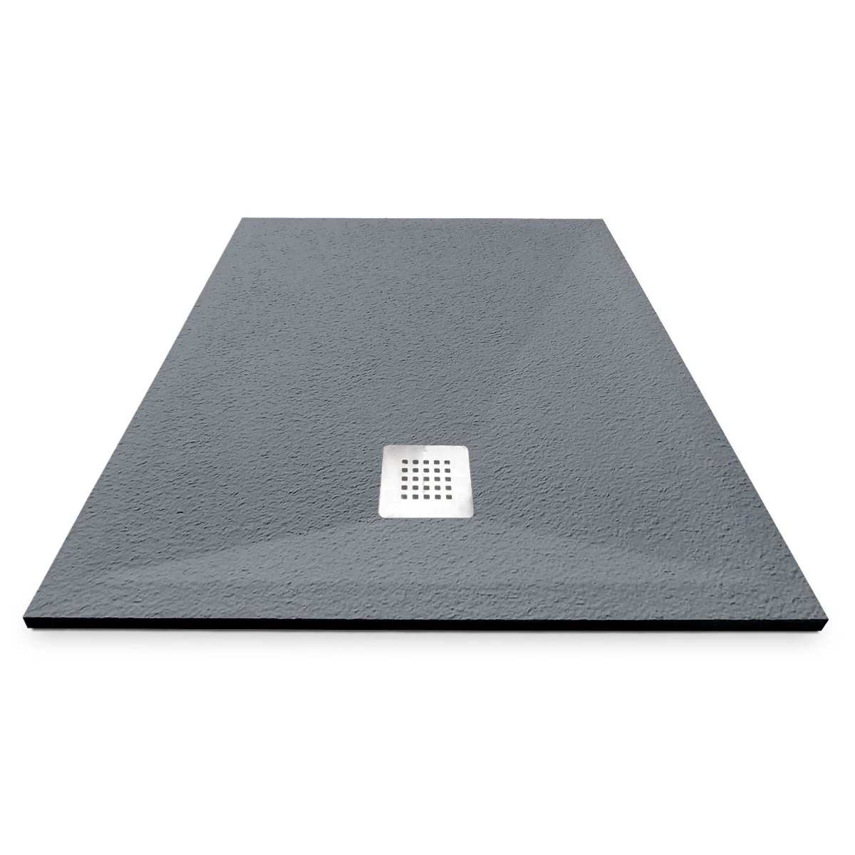 Cădiță de duș 90x120 cm formă dreptunghiulară culoare gri din compozit Eliza Grey [4]