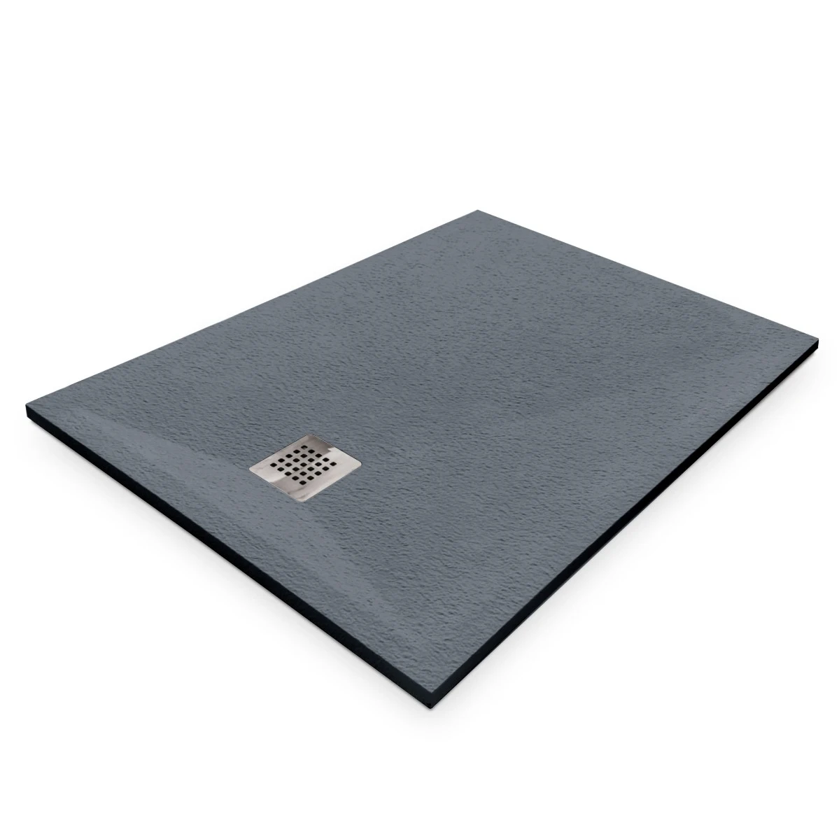 Cădiță de duș 90x120 cm formă dreptunghiulară culoare gri din compozit Eliza Grey [3]