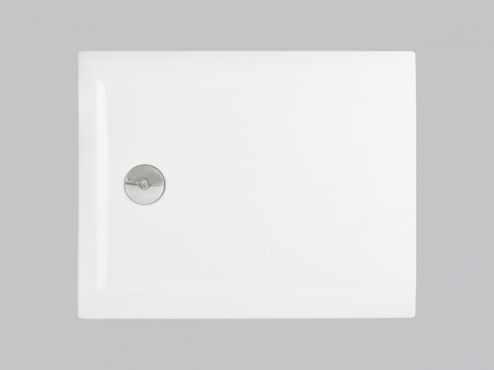 Cădiță de duș din acril sanitar mărime 80x100 cm culoare albă formă dreptunghiulară model Achile White [8]
