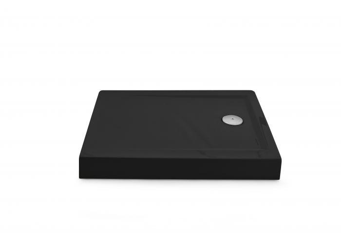 Cădiță duș din acril sanitar mărime 100x120 cm culoare neagră formă dreptunghiulară model Achile Black [4]