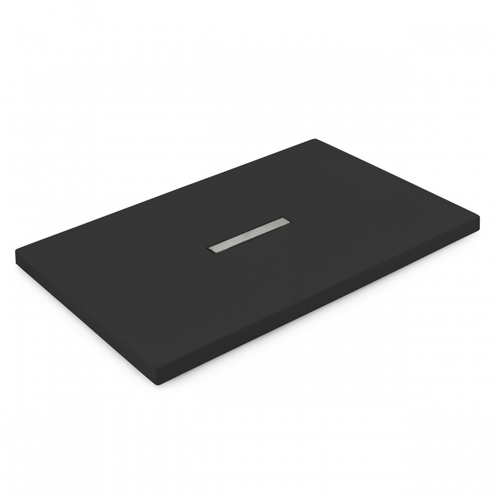 Cădiță duș din acril sanitar mărime 100x120 cm culoare neagră formă dreptunghiulară model Alexa Black [3]