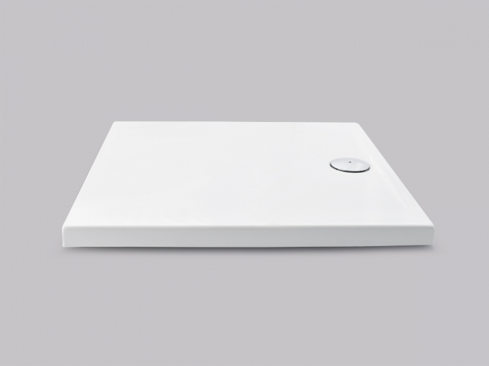 Cădiță duș mărime 80x80 cm culoare alb lucios formă pătrată din acril sanitar model Anya White [3]