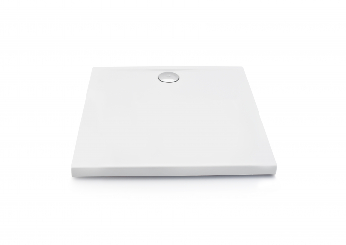 Cădiță duș mărime 80x80 cm culoare alb lucios formă pătrată din acril sanitar model Anya White [4]