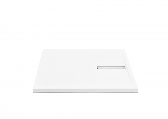 Cădiță de duș mărime 80x100 cm culoare alb lucios formă dreptunghiulară din acril sanitar model Atena White [6]