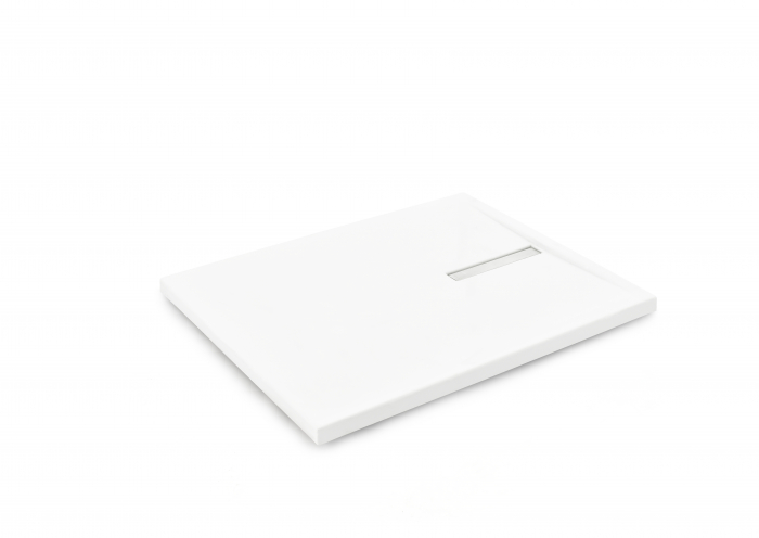 Cădiță de duș mărime 80x100 cm culoare alb lucios formă dreptunghiulară din acril sanitar model Atena White [3]