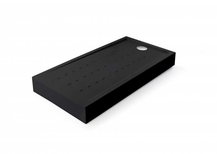 Cădiță duș din acril sanitar mărime 72x140 cm culoare neagră formă dreptunghiulară model Athos Black [2]