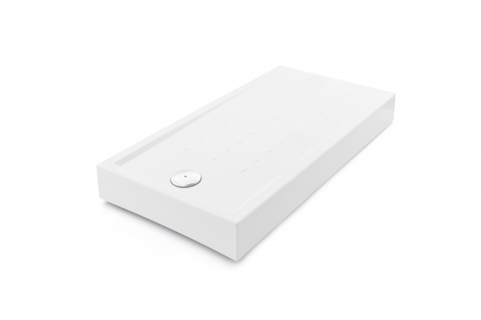 Cădiță duș mărime 72x140 cm culoare alb lucios formă dreptunghiulară din acril sanitar model Athos White [3]
