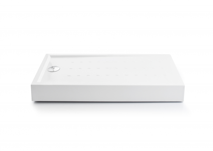 Cădiță duș mărime 72x140 cm culoare alb lucios formă dreptunghiulară din acril sanitar model Athos White [4]