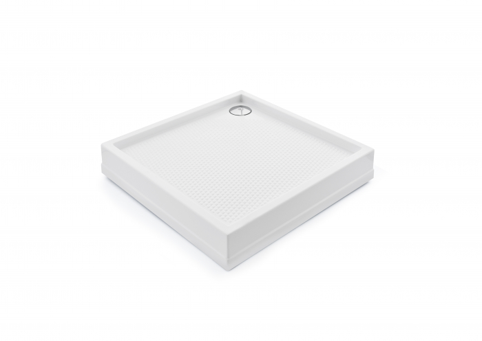 Cădiță duș din acril sanitar mărime 90x90 cm culoare albă formă pătrată model Lara White [4]