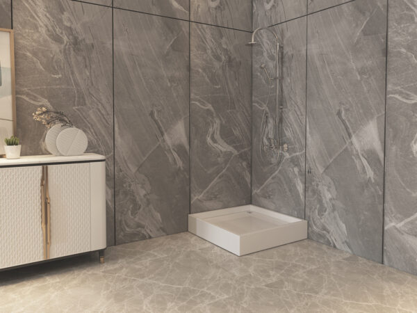 Cădiță duș din acril sanitar mărime 90x90 cm culoare albă formă pătrată model Lara White [3]