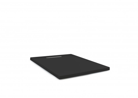 Cădiță duș din acril sanitar mărime 80x100 cm culoare neagră formă dreptunghiulară model Dalia Black [2]