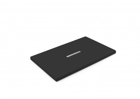 Cădiță de duș din acril sanitar mărime 80x120 cm culoare neagră formă dreptunghiulară model Dalia Black [2]