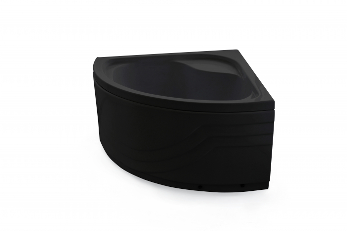 Cădiță de duș 90x90 cm formă pătrată culoare neagră din acril sanitar Deea Black [2]