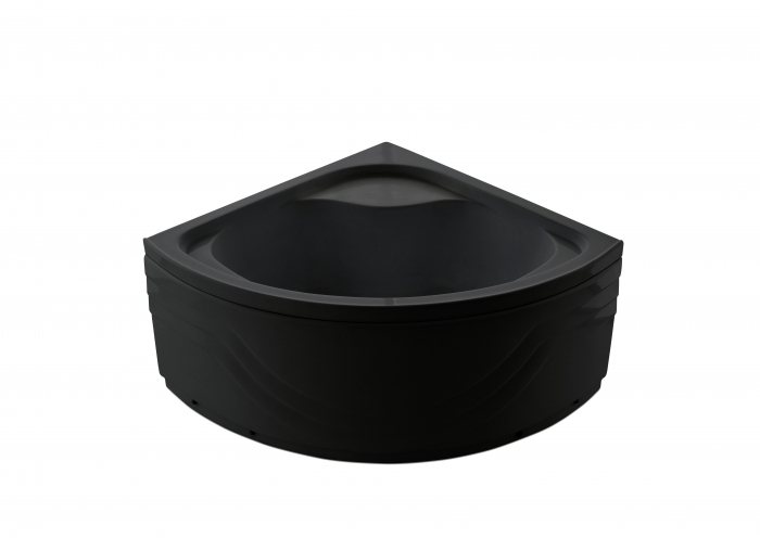 Cădiță de duș 90x90 cm formă pătrată culoare neagră din acril sanitar Deea Black [3]