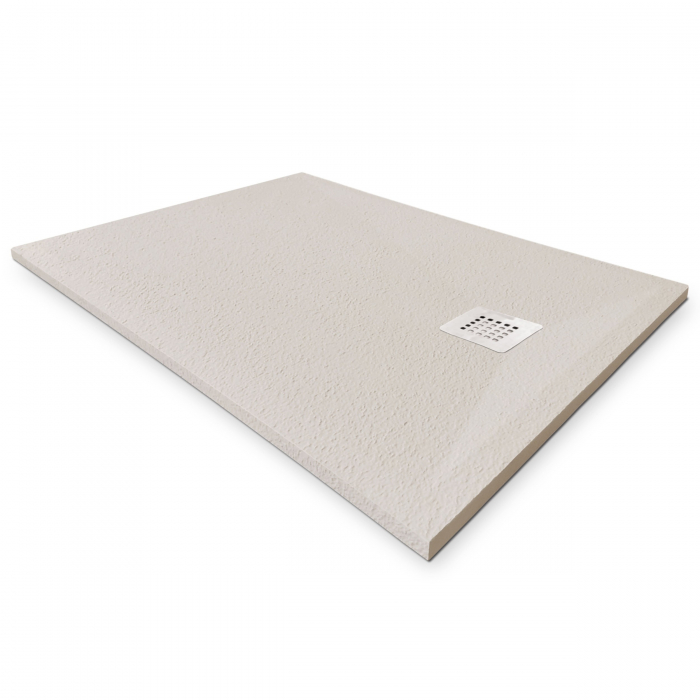 Cădiță duș 90x120 cm formă dreptunghiulară culoare crem din compozit Eliza Cream [4]