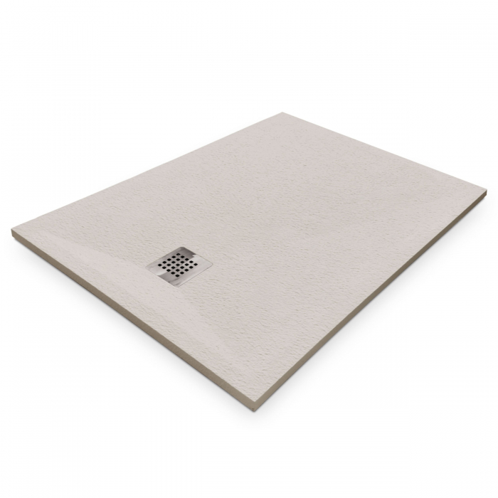 Cădiță duș 70x100 cm formă dreptunghiulară culoare crem din compozit Eliza Cream [2]