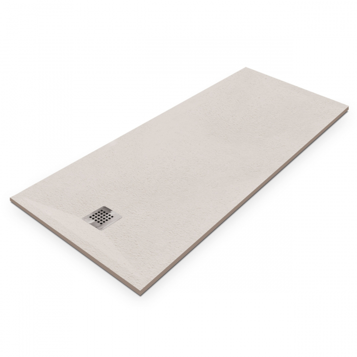 Cădiță de duș 80x140 cm formă dreptunghiulară culoare crem din compozit Eliza Cream [2]