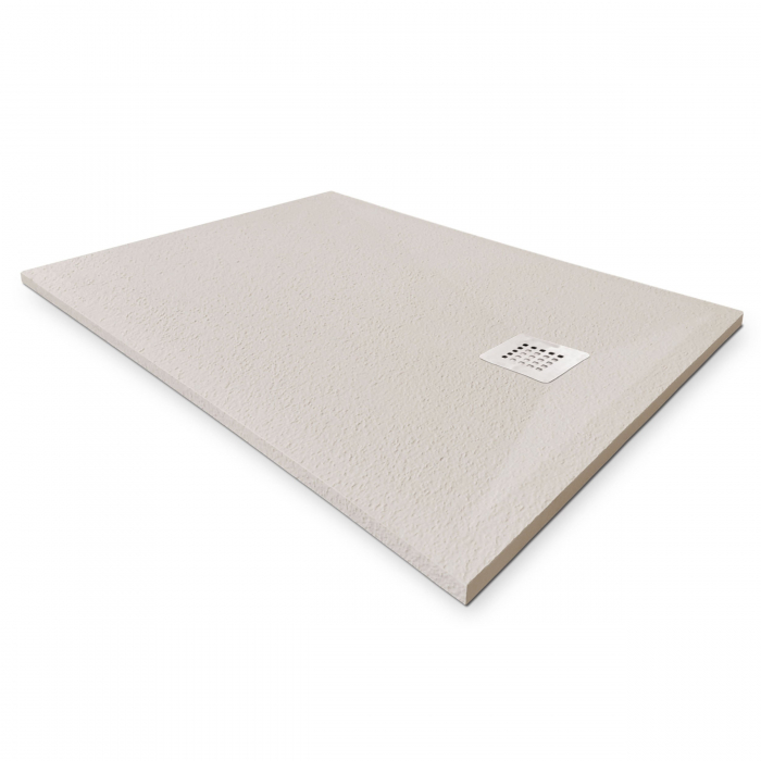 Cădiță duș 70x100 cm formă dreptunghiulară culoare crem din compozit Eliza Cream [4]