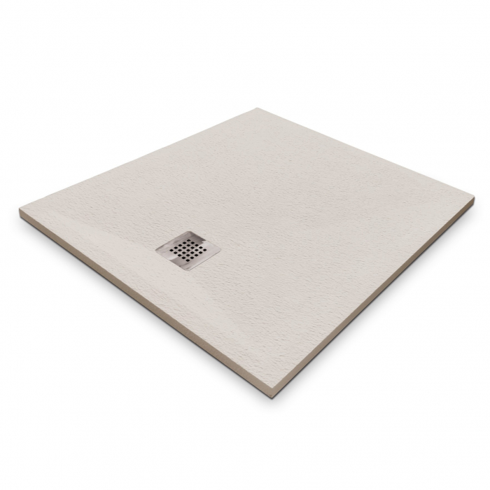 Cădiță duș 90x90 cm formă pătrată culoare crem din compozit Eliza Cream [2]