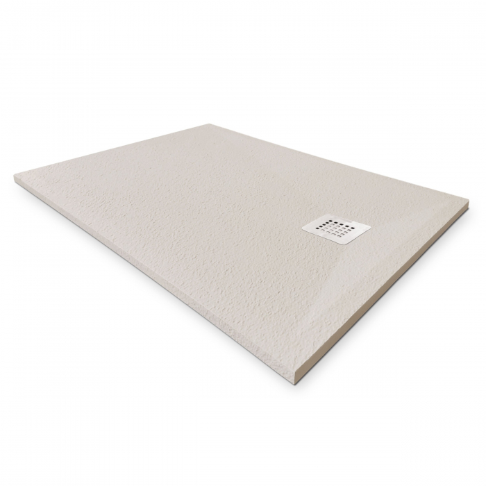 Cădiță de duș 70x90 cm formă dreptunghiulară culoare crem din compozit Eliza Cream [3]
