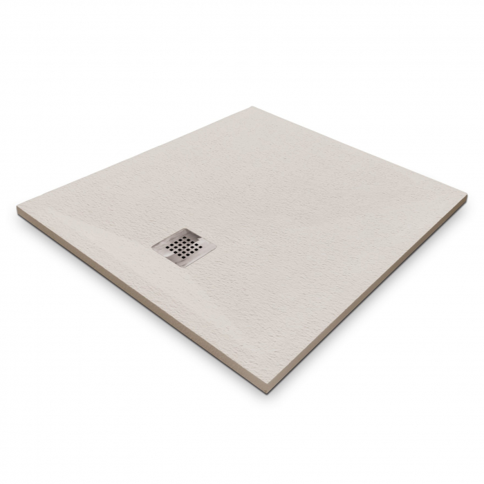Cădiță duș 80x80 cm formă pătrată culoare crem din compozit Eliza Cream [2]