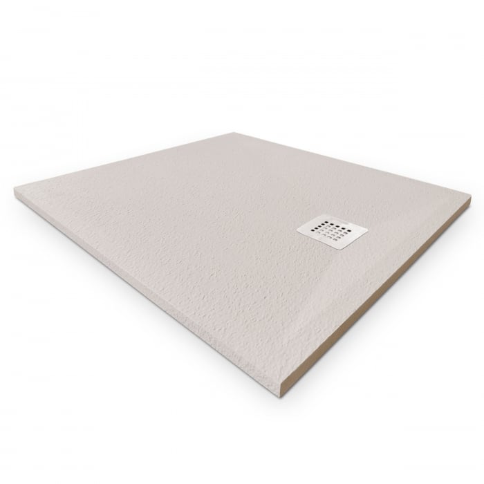 Cădiță duș 80x80 cm formă pătrată culoare crem din compozit Eliza Cream [4]