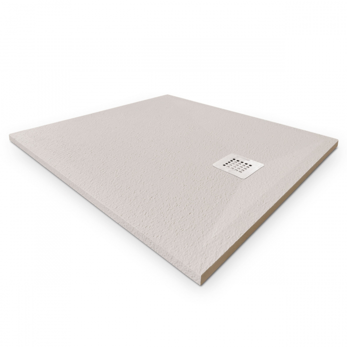 Cădiță duș 90x90 cm formă pătrată culoare crem din compozit Eliza Cream [4]