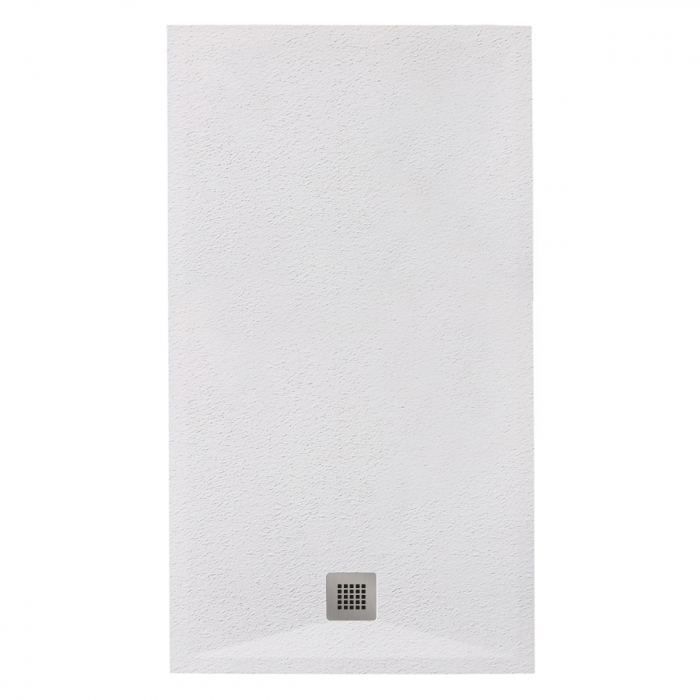 Cădiță de duș 70x140 cm formă dreptunghiulară culoare albă din compozit Eliza White [1]